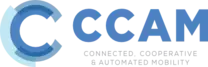 Source: CCAM Illustration of the CCAM logo with the text Connected, Cooperative & Automated Mobility