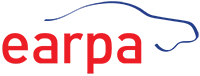 Source: earpa Illustration of the earpa logo with the silhouette of a car in the background