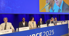 Joshua Ngetuny during a panel discussion at the EUBCE